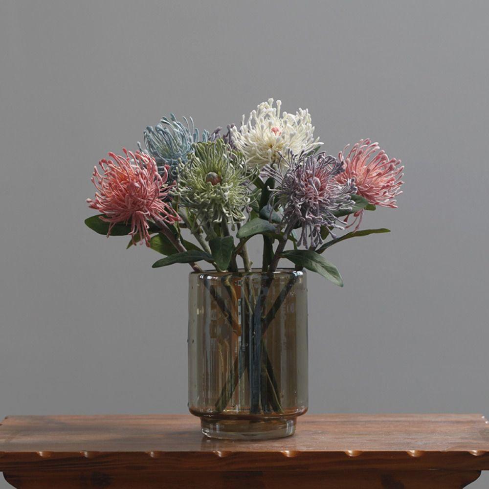 Plastic Simulated Pincushion Flower Branch Elegant Fake Flower Office Desktop Decoration рожевий
Plastic Simulated Pincushion Flower Branch Elegant Fake Flower Office Desktop Decoration рожевий