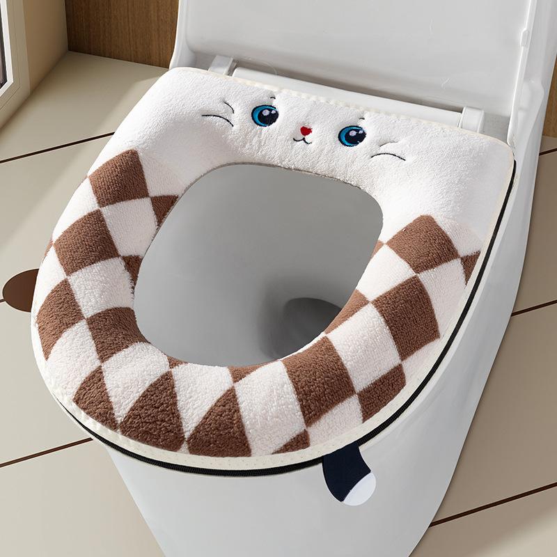 Thickened plush in autumn and winter, universal in all seasons, high-end toilet warm toilet cover
Thickened plush in autumn and winter, universal in all seasons, high-end toilet warm toilet cover