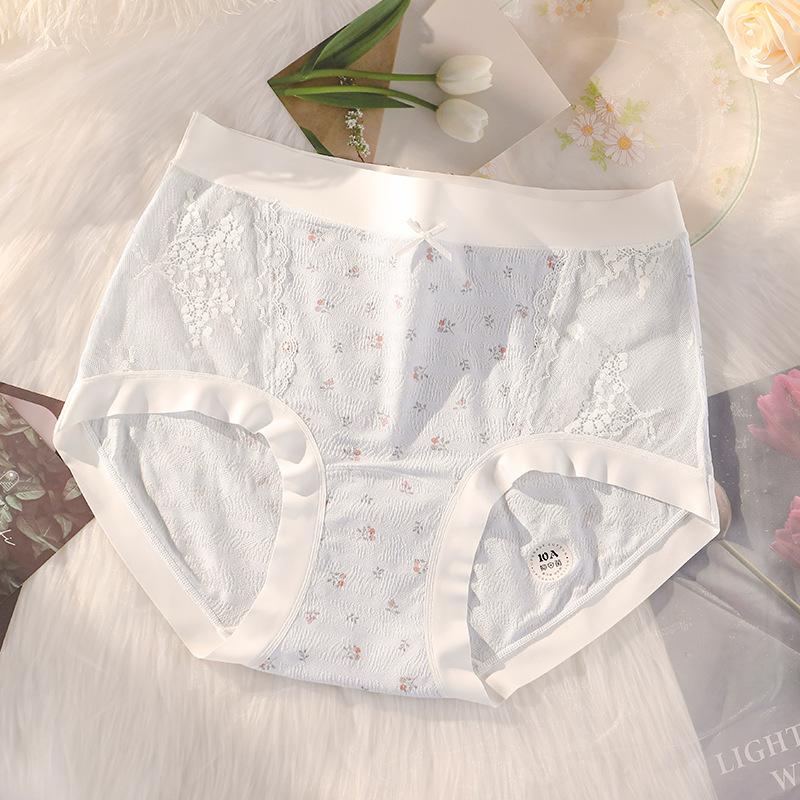 Plus Size Women s Summer Printed Lace Cotton 10A Antibacterial Long Crotch High Waist Briefs 3XL синій
Plus Size Women s Summer Printed Lace Cotton 10A Antibacterial Long Crotch High Waist Briefs 3XL синій