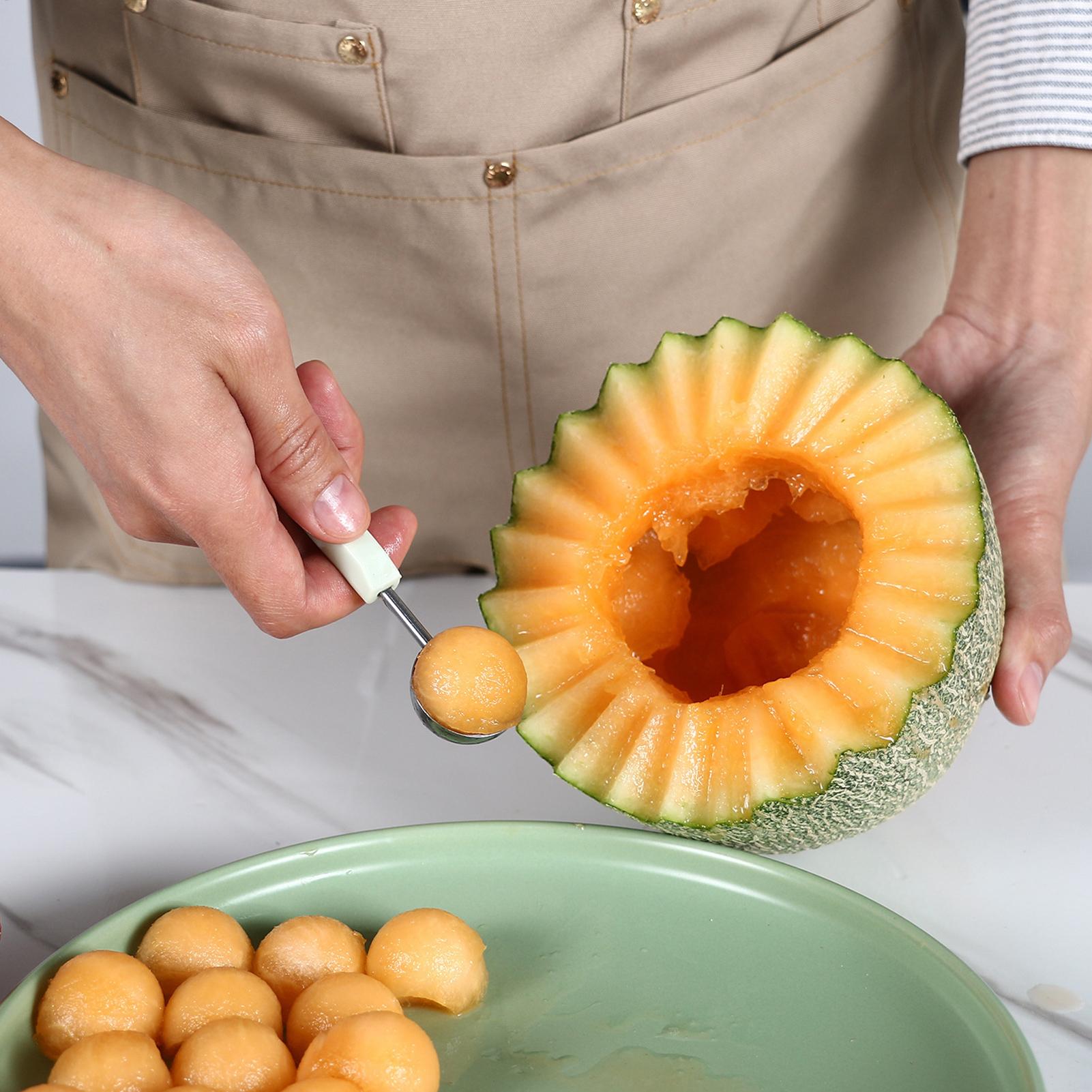Fruit Scooper And Baller Stainless Steel Fruit Baller Tool Multifunctional Watermelon Carving Kitchen Supplies For Camping синий
Fruit Scooper And Baller Stainless Steel Fruit Baller Tool Multifunctional Watermelon Carving Kitchen Supplies For Camping синий