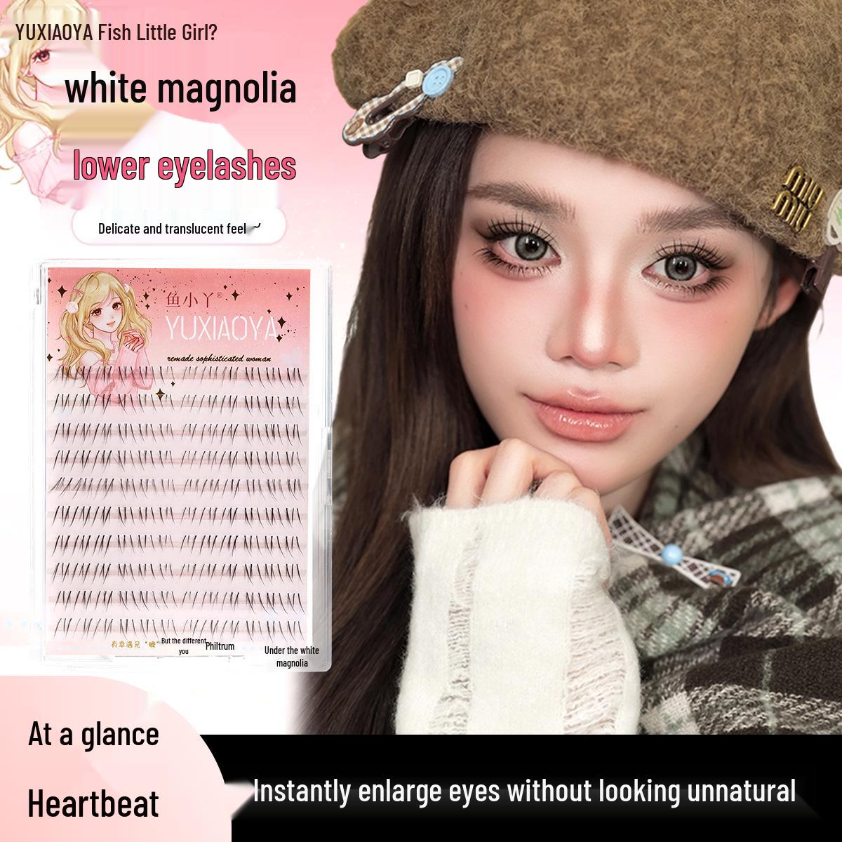 White Magnolia Natural Style Lower Lashes - Light, Segmented Eyelashes for a Mother-Born Look - Perfect for Daily Makeup and Young Girls
White Magnolia Natural Style Lower Lashes - Light, Segmented Eyelashes for a Mother-Born Look - Perfect for Daily Makeup and Young Girls