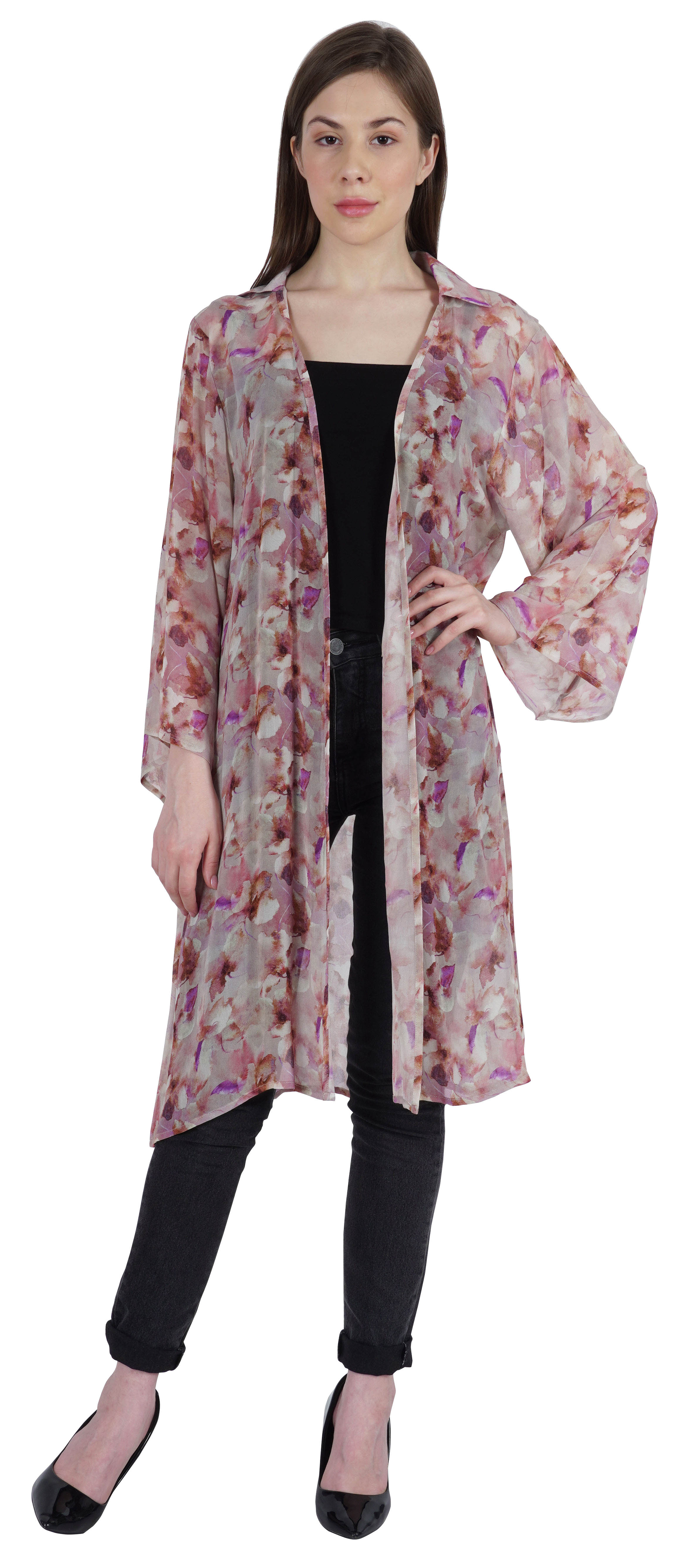 Moomaya Womens Printed Front Open Shrug Full Sleeve Summer Sheer Cardigan XXL світло-рожевий колір
Moomaya Womens Printed Front Open Shrug Full Sleeve Summer Sheer Cardigan XXL світло-рожевий колір