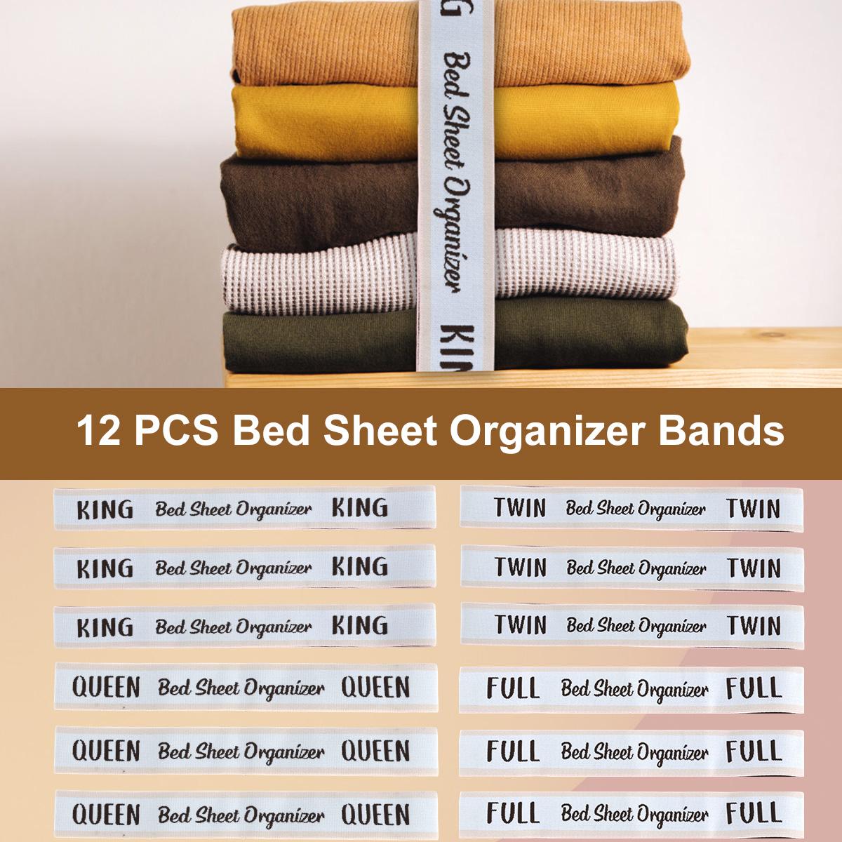 12Pcs Bed Sheet Organizer Bands Set Elastic Bedding Straps King Full Twin Queen Label Bed Sheet Fastener
12Pcs Bed Sheet Organizer Bands Set Elastic Bedding Straps King Full Twin Queen Label Bed Sheet Fastener