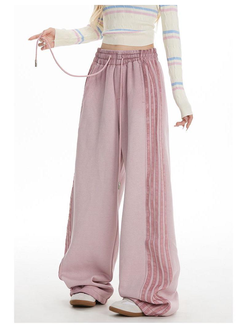 Полосатые ретро розовые широкие спортивные штаны - Женские для джазового танца, Смесь хлопка 300г с окантовкой M (Up to 55kg)
Полосатые ретро розовые широкие спортивные штаны - Женские для джазового танца, Смесь хлопка 300г с окантовкой M (Up to 55kg)