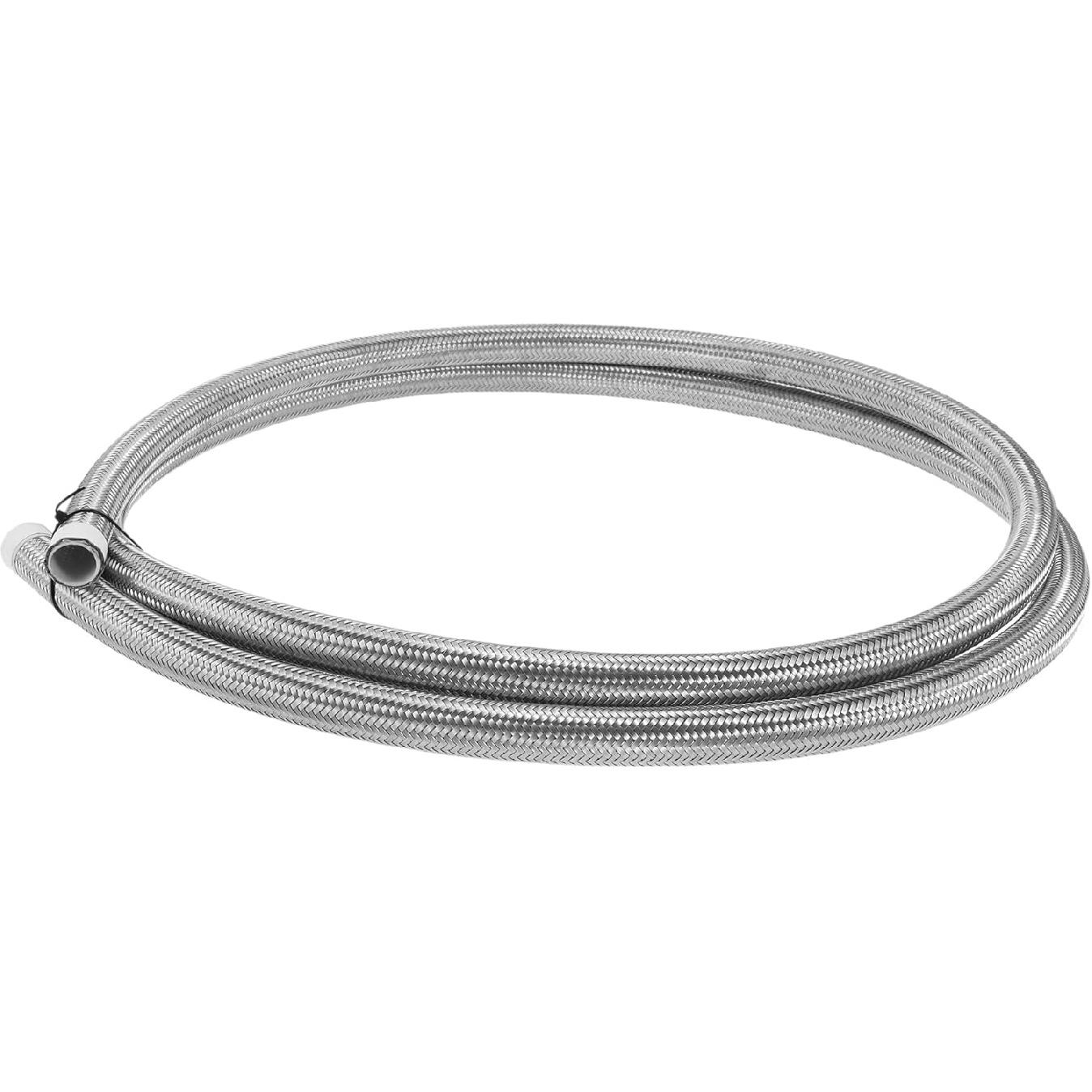 AN8 Fuel Line Hose Silver Tone 8ft Vacuum Hose Automotive Fuel Hose 8ft 3/7 ID 1/2 OD PTFE Rubber,Stainless Steel Braided 1 Pcs AN8 AN12
AN8 Fuel Line Hose Silver Tone 8ft Vacuum Hose Automotive Fuel Hose 8ft 3/7 ID 1/2 OD PTFE Rubber,Stainless Steel Braided 1 Pcs AN8 AN12