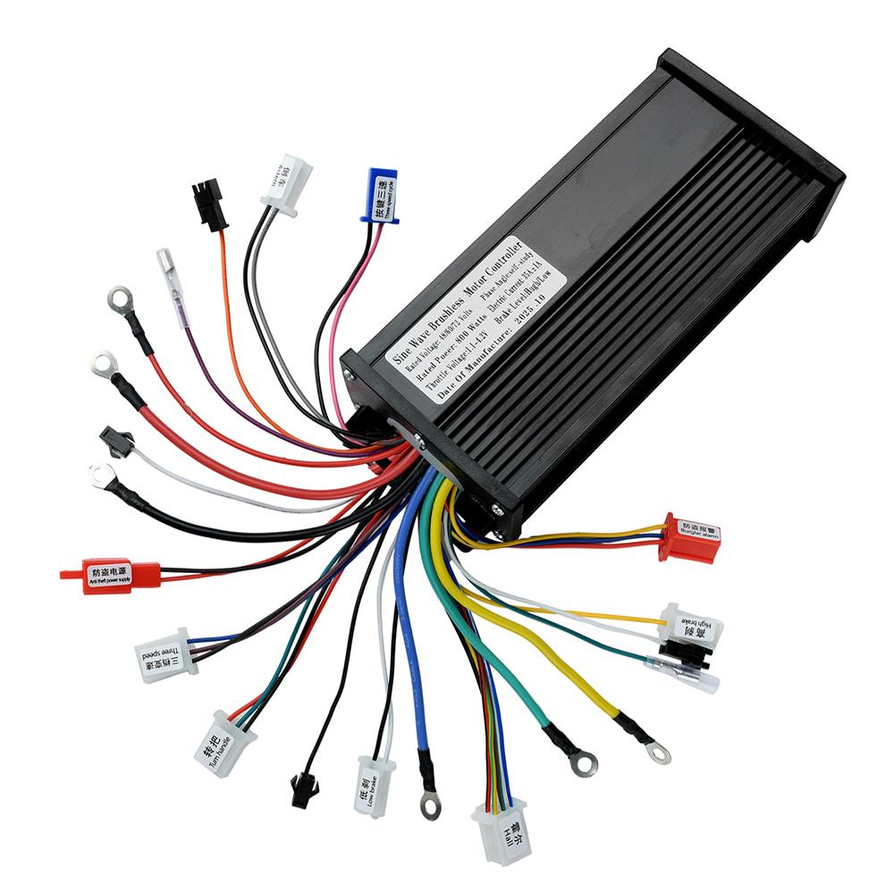 35A Sine Wave BLDC Controller 800W 48V-72V For Electric Scooter Brushless Motor Controller for Electric Bicycle / E-bike /Motor
35A Sine Wave BLDC Controller 800W 48V-72V For Electric Scooter Brushless Motor Controller for Electric Bicycle / E-bike /Motor