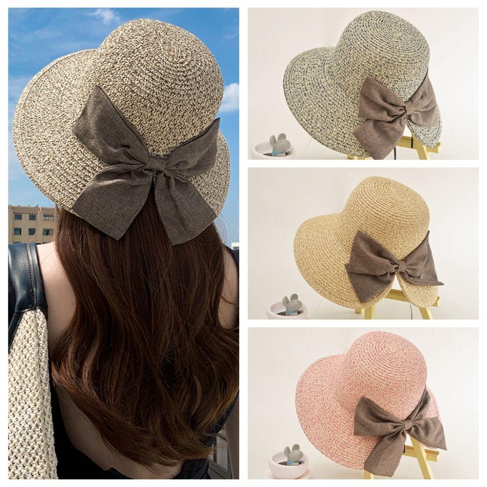 Wide Brime Straw Weave Sun Hat Large Bow Bowknot Beach Sun Cap Summer Sunscreen Bucket Hat Outdoor
Wide Brime Straw Weave Sun Hat Large Bow Bowknot Beach Sun Cap Summer Sunscreen Bucket Hat Outdoor