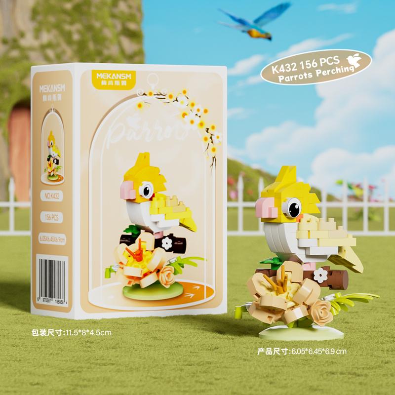 Creative bird parrot building blocks flower color parrot perch animal trendy toys children s educational toys NO box
Creative bird parrot building blocks flower color parrot perch animal trendy toys children s educational toys NO box