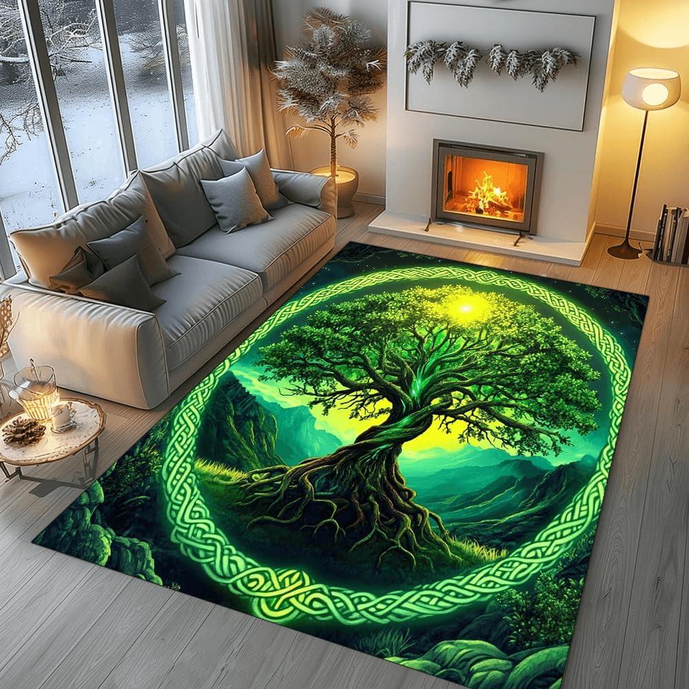 Tree of Life Rug, Emerald Green Rug, Botanical Area Carpet, Gold Detail Rug, Nature Decor Mat, Elegant Living Room Floor Mat 40x60cm
Tree of Life Rug, Emerald Green Rug, Botanical Area Carpet, Gold Detail Rug, Nature Decor Mat, Elegant Living Room Floor Mat 40x60cm