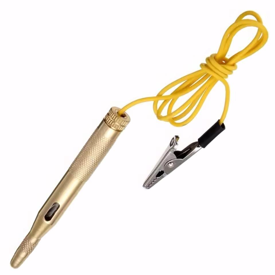 Auto Car Light Circuit Tester Lamp Voltage DC 6V 12V 24V Copper Test Pen Detector Probe Light System Test Probe Lamp Tools золотий
Auto Car Light Circuit Tester Lamp Voltage DC 6V 12V 24V Copper Test Pen Detector Probe Light System Test Probe Lamp Tools золотий