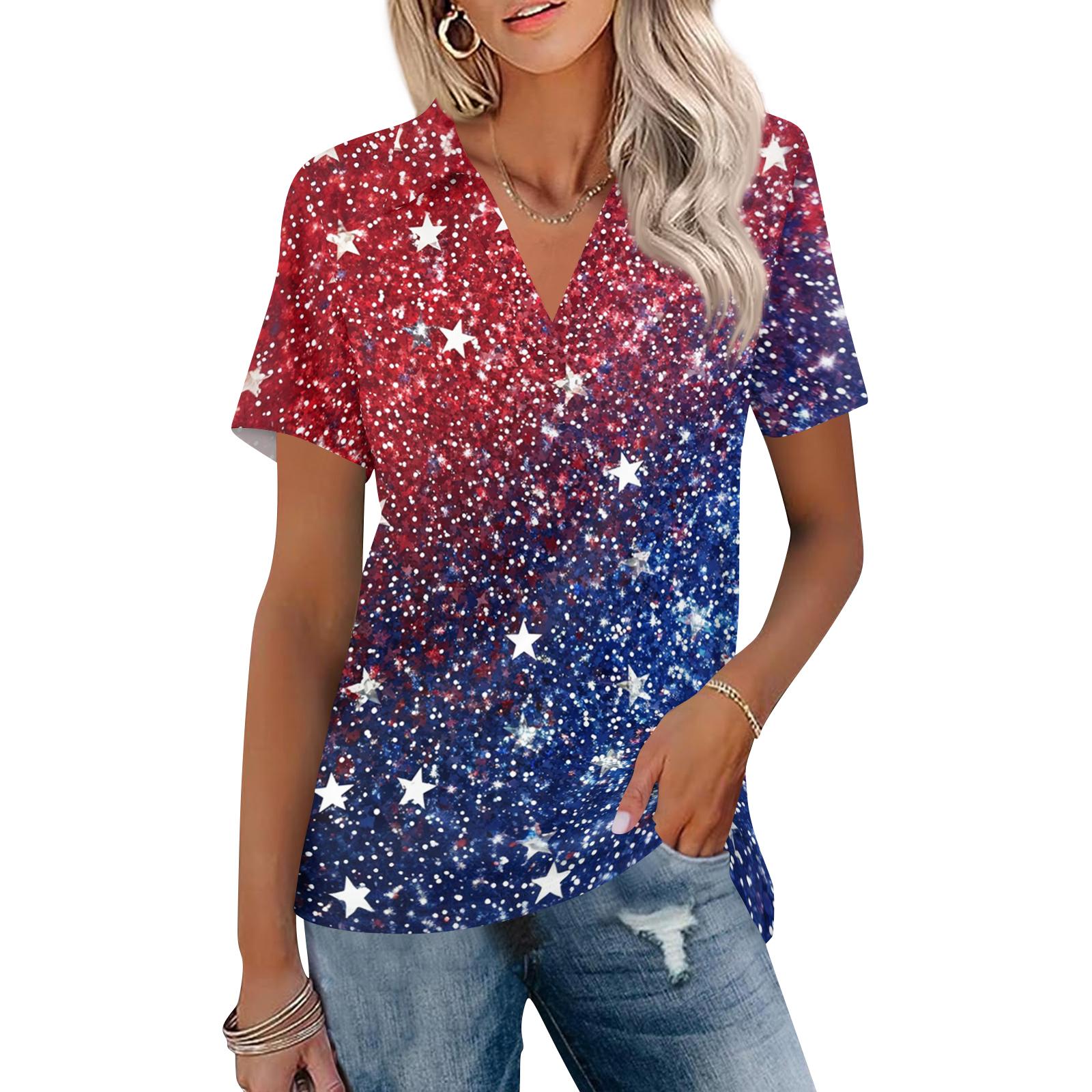 Women’s Casual V Neck Short Sleeve Collared Top with Independence Day Inspired Print for Everyday Wear and Comfort XXL синий
Women’s Casual V Neck Short Sleeve Collared Top with Independence Day Inspired Print for Everyday Wear and Comfort XXL синий