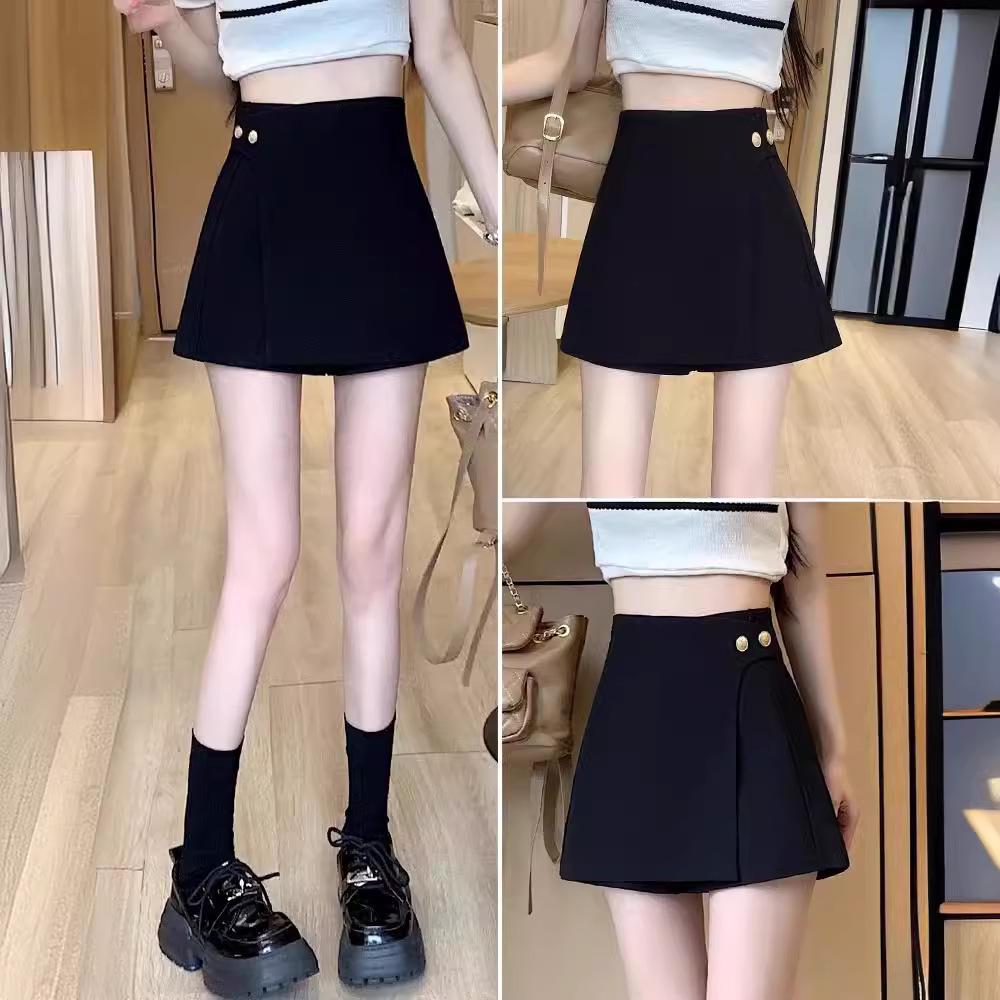 Women s Black Irregular Culottes: Spring 2024 High-Waist A-line Slimming Design Skirt Shorts 3XL
Women s Black Irregular Culottes: Spring 2024 High-Waist A-line Slimming Design Skirt Shorts 3XL