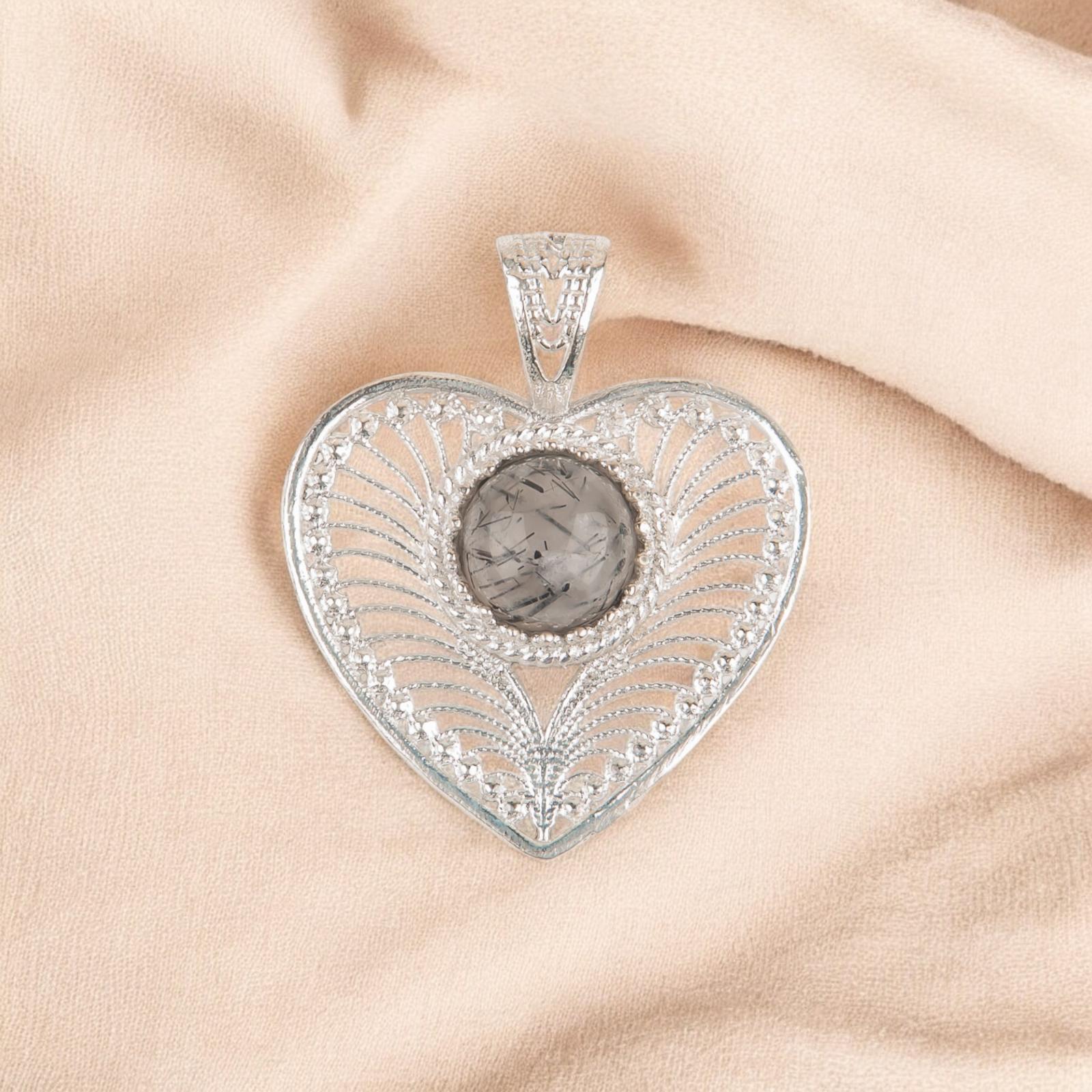Natural Black Rutile Gemstone 925 Sterling Silver Jewelry Handmade Pendant 1.4 CP-15-28
Natural Black Rutile Gemstone 925 Sterling Silver Jewelry Handmade Pendant 1.4 CP-15-28