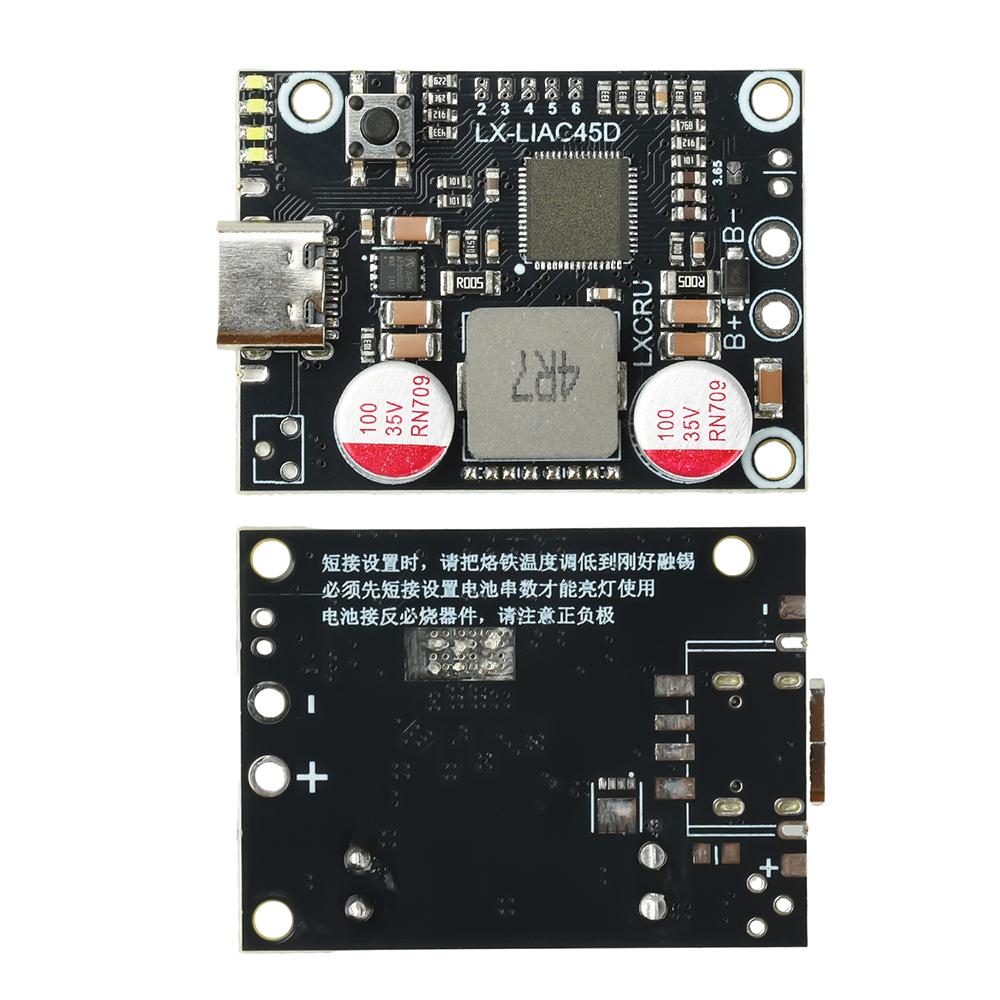 2-6S PD 45W Fast Charging Power Bank Module DIY Power Bank Mainboard Supports Lithium-Ion and Lithium Iron Phosphate Batteries хакі
2-6S PD 45W Fast Charging Power Bank Module DIY Power Bank Mainboard Supports Lithium-Ion and Lithium Iron Phosphate Batteries хакі