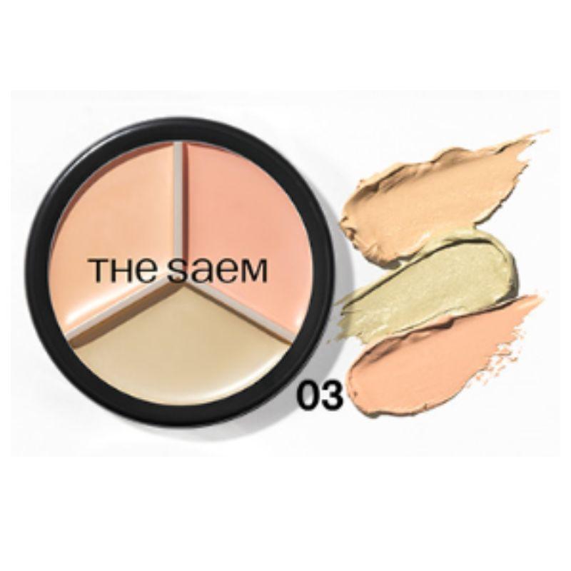 THE SAEM Cover Perfection Triple Pot Concealer 13.5g – Dual Shade Color Correcting Cream Palette for Flawless Coverage & Brightening 03 Correct Up Beige
THE SAEM Cover Perfection Triple Pot Concealer 13.5g – Dual Shade Color Correcting Cream Palette for Flawless Coverage & Brightening 03 Correct Up Beige
