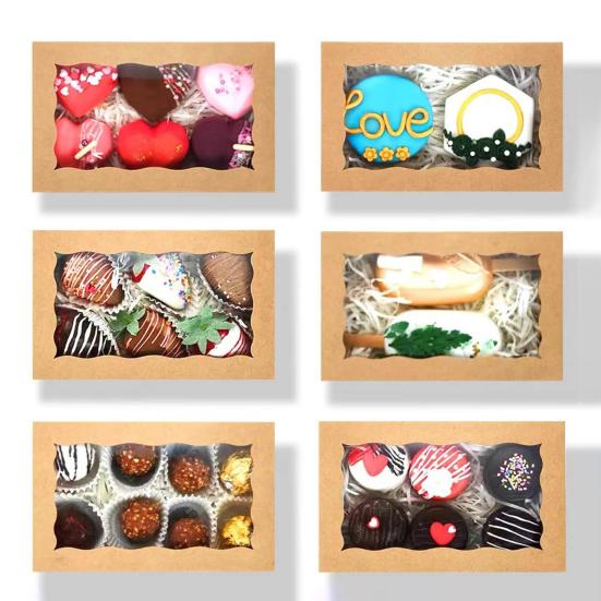 30Pcs Kraft Bakery Box with Clear Window Food Grade BPA Free Multipurpose Bakery Candy Box Pastry Display Case білий
30Pcs Kraft Bakery Box with Clear Window Food Grade BPA Free Multipurpose Bakery Candy Box Pastry Display Case білий