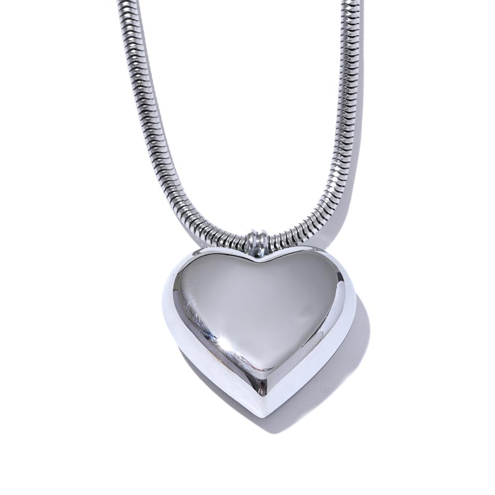 Yhpup Thicker Stainless Steel Heart Hollow Love Smooth Pendant Necklace Gold Platinum Color High Quality Neck Jewelry Women Gift
Yhpup Thicker Stainless Steel Heart Hollow Love Smooth Pendant Necklace Gold Platinum Color High Quality Neck Jewelry Women Gift
