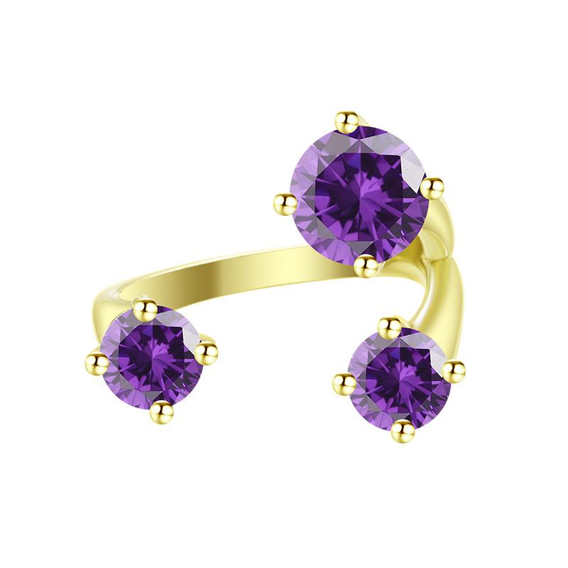 2026 Fashion Colored Treasure Women s Ring Three Diamonds Eight Hearts Eight Arrows Plated S925 Silver High-end Jewelry Resizable
2026 Fashion Colored Treasure Women s Ring Three Diamonds Eight Hearts Eight Arrows Plated S925 Silver High-end Jewelry Resizable