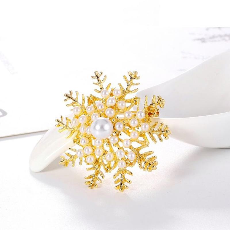 Аксессуары Жемчужная снежинка Брошь Женская Высококачественная брошь со стразами Аксессуары для одежды Рождественская брошь золотой
Аксессуары Жемчужная снежинка Брошь Женская Высококачественная брошь со стразами Аксессуары для одежды Рождественская брошь золотой