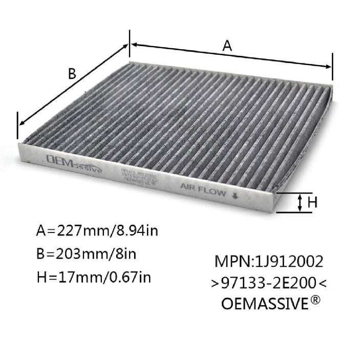CF10709 Cabin Air Filter for Hyundai Genesis Tucson Coupe Accent Veloster i40 Verna for Kia Forte Rio Rondo Sportage Replace# 97133-2E200 Auto Cabin
CF10709 Cabin Air Filter for Hyundai Genesis Tucson Coupe Accent Veloster i40 Verna for Kia Forte Rio Rondo Sportage Replace# 97133-2E200 Auto Cabin