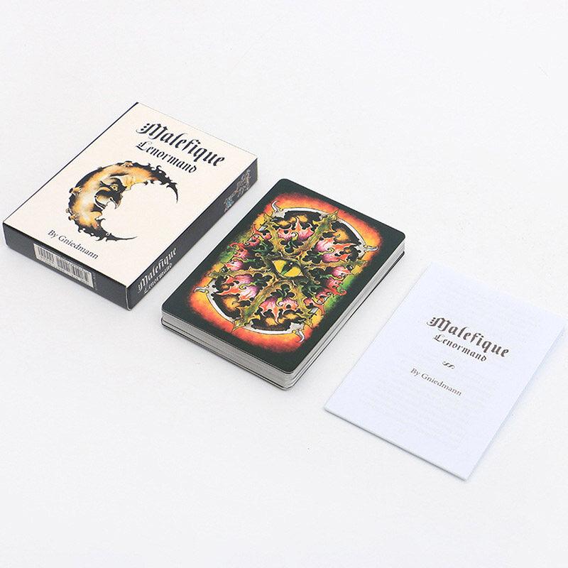 Английская версия, 36 листов, карты Таро Malefique Lenormand, колода Oracle с бумажным руководством
Английская версия, 36 листов, карты Таро Malefique Lenormand, колода Oracle с бумажным руководством