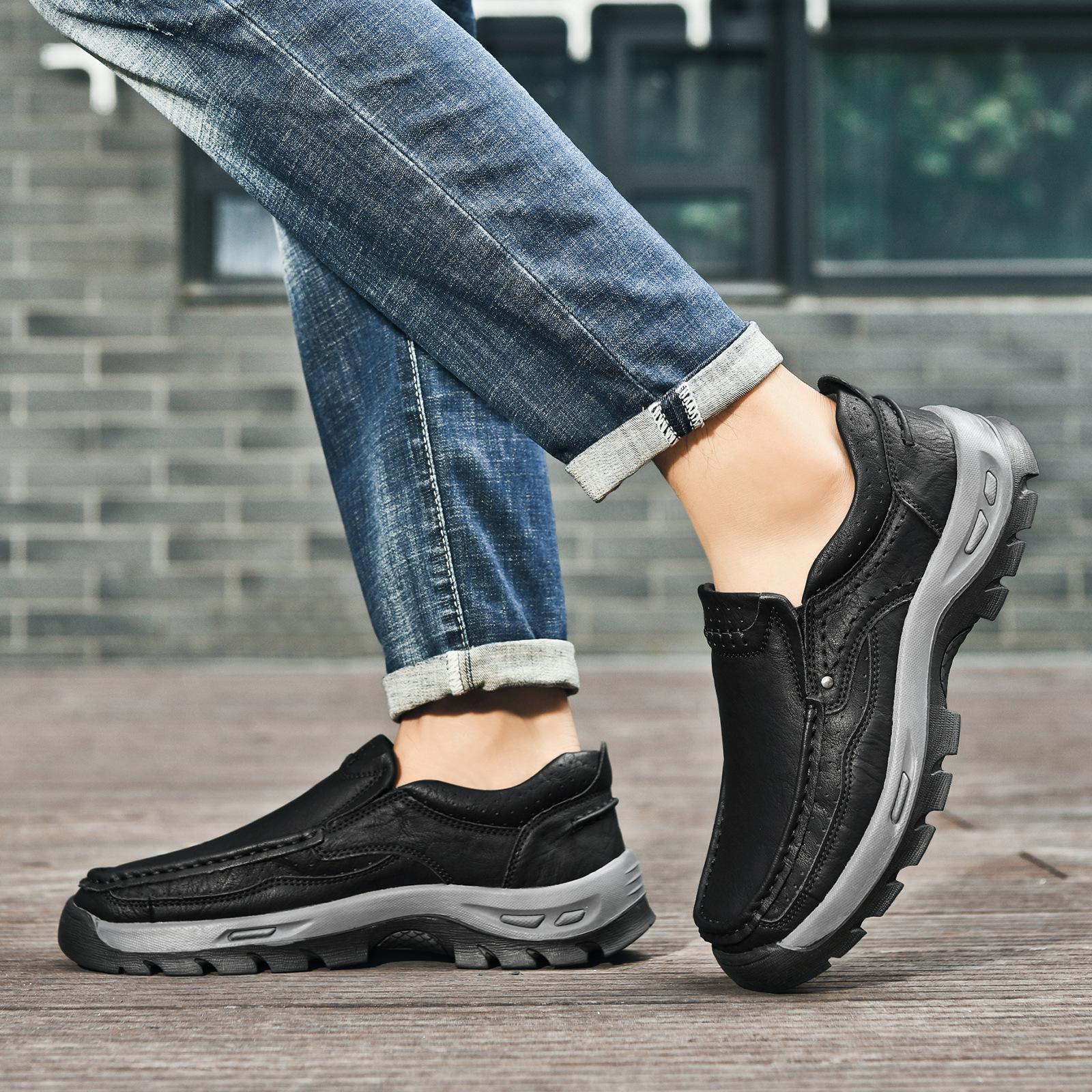 Live leather shoes men s genuine leather large size men s outdoor shoes casual leather shoes mountaineering shoes 46
Live leather shoes men s genuine leather large size men s outdoor shoes casual leather shoes mountaineering shoes 46