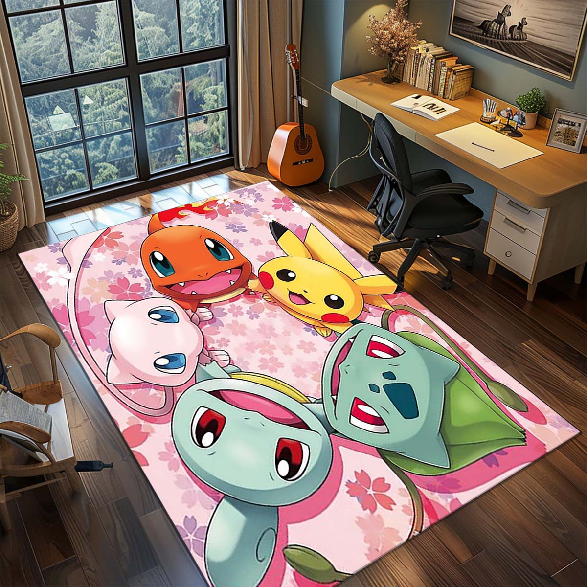 Pokemon Anime Rug Carpet Large Area Rug Non Slip Washable Floor Mat Gamer Room Bedroom Home Decor -QJY 60x90cm
Pokemon Anime Rug Carpet Large Area Rug Non Slip Washable Floor Mat Gamer Room Bedroom Home Decor -QJY 60x90cm