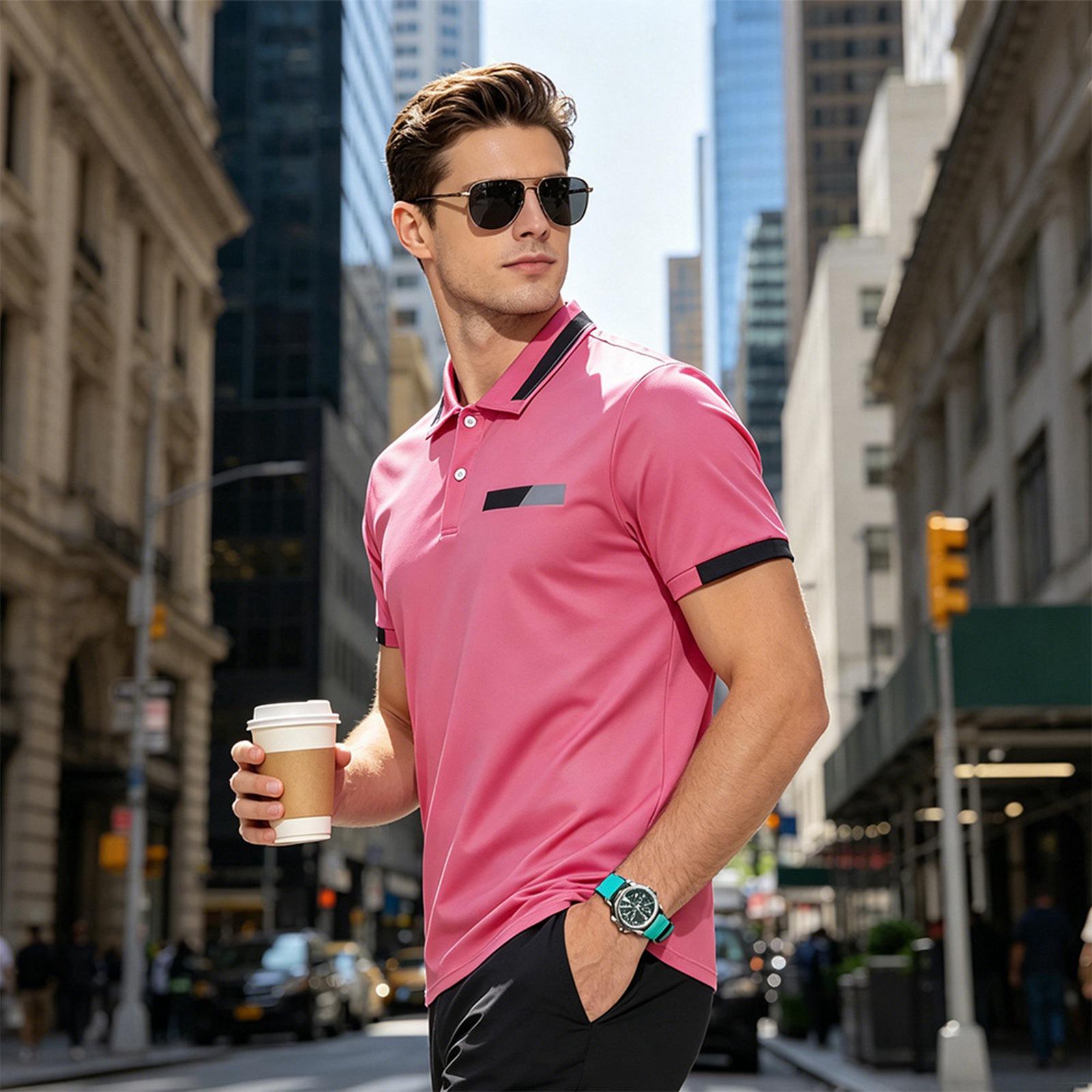 Men s T-shirt With Fake Pocket And Collar Buttons The Chest XXXL
Men s T-shirt With Fake Pocket And Collar Buttons The Chest XXXL