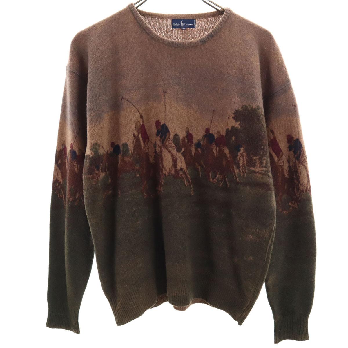 Ralph Lauren Вязаный свитер с длинным рукавом с узором старых колготок 90-х L Коричневый Женский Б/У
Ralph Lauren Вязаный свитер с длинным рукавом с узором старых колготок 90-х L Коричневый Женский Б/У