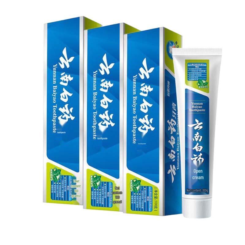Yunnan Baiyao Classic Refreshing Mint Toothpaste 3x100g
Yunnan Baiyao Classic Refreshing Mint Toothpaste 3x100g