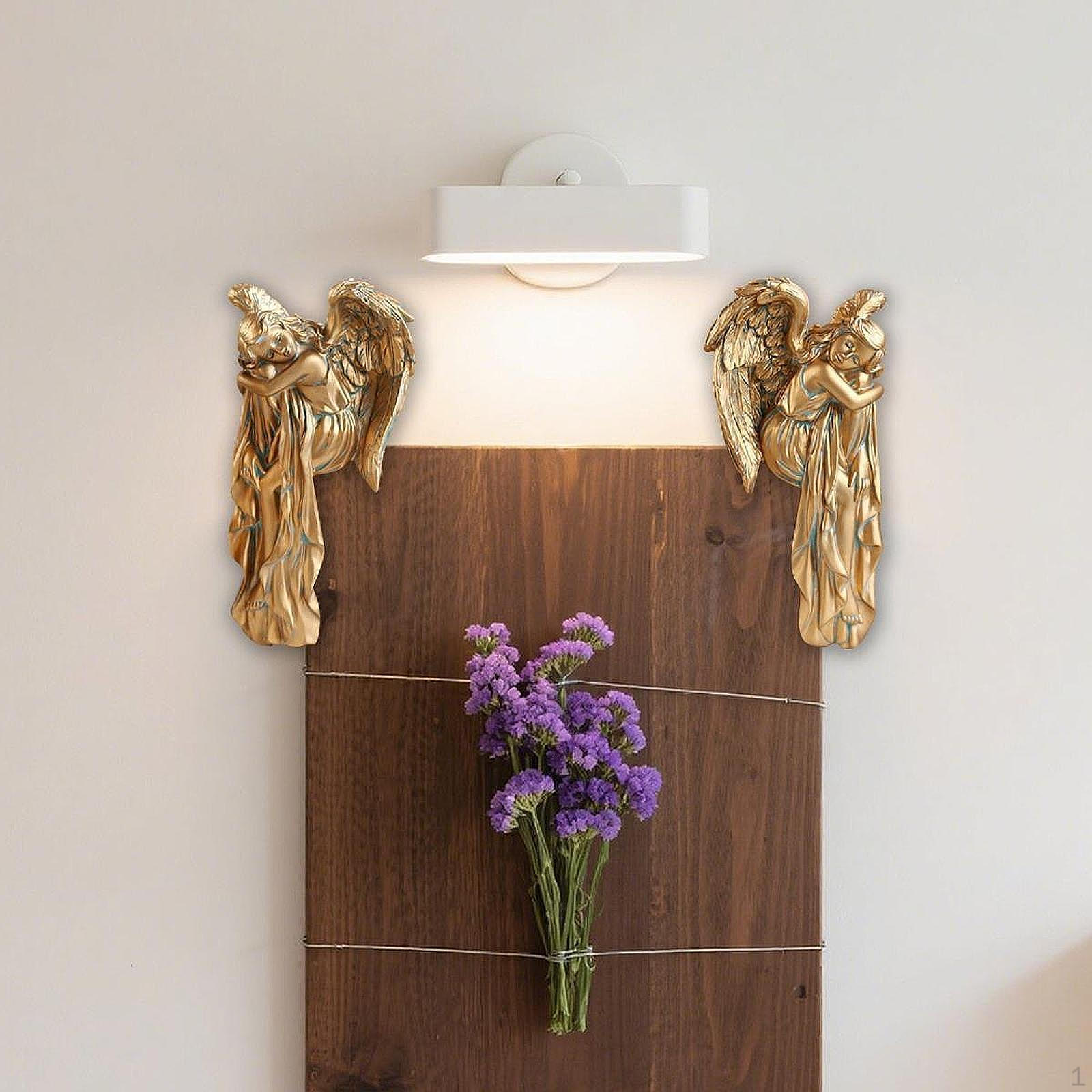 2 Pieces Creative Angel Statue Angelic Figure Cherub Wall Sculptures for Restaurant Bedroom
2 Pieces Creative Angel Statue Angelic Figure Cherub Wall Sculptures for Restaurant Bedroom