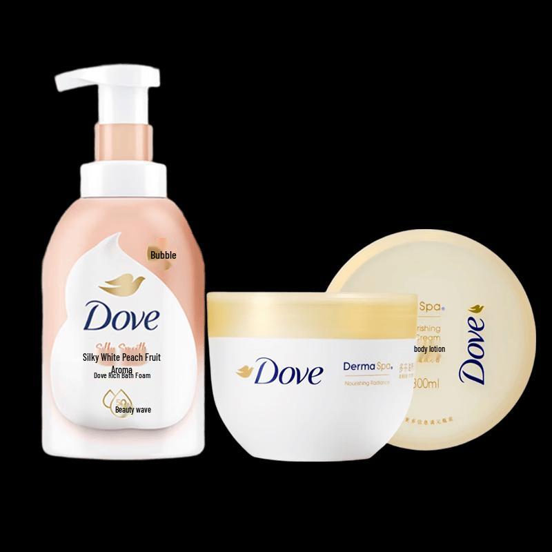 Dove White Peach Shower Foam & Body Lotion Set
Dove White Peach Shower Foam & Body Lotion Set