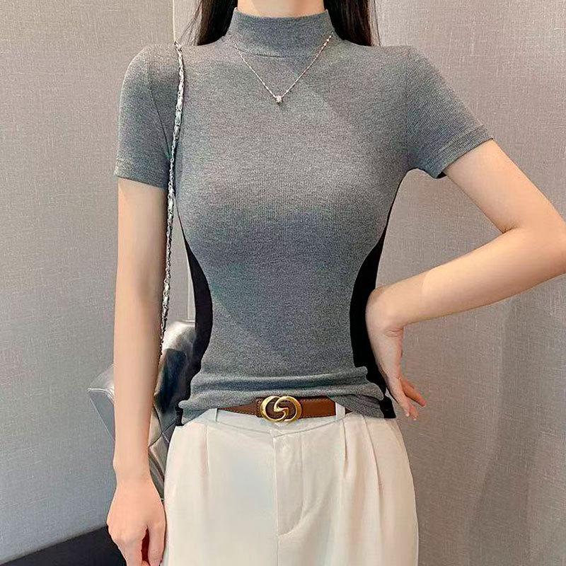 Модальный рубчатый топ с цветными блоками, короткими рукавами, приталенным силуэтом и высоким воротником XL (50-57.5 kg) чёрный/серый
Модальный рубчатый топ с цветными блоками, короткими рукавами, приталенным силуэтом и высоким воротником XL (50-57.5 kg) чёрный/серый