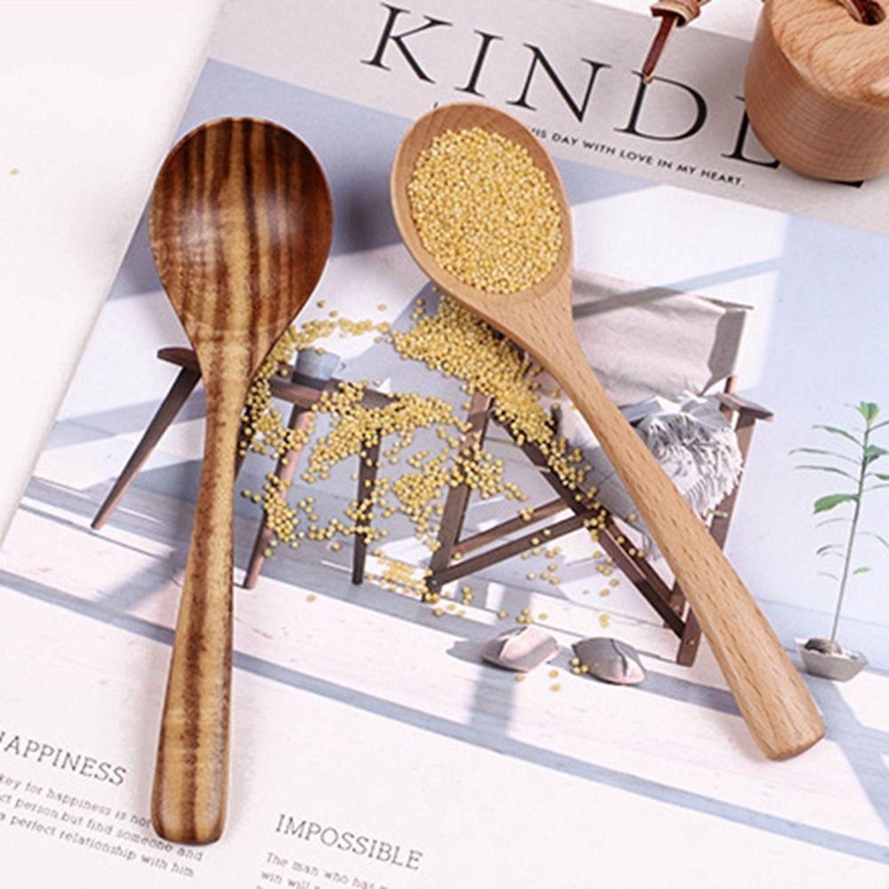 Round Household Kitchen Teaspoon Scoop Tableware Soup Spoon Tablespoon Wooden Spoon Soup Ladle A
Round Household Kitchen Teaspoon Scoop Tableware Soup Spoon Tablespoon Wooden Spoon Soup Ladle A