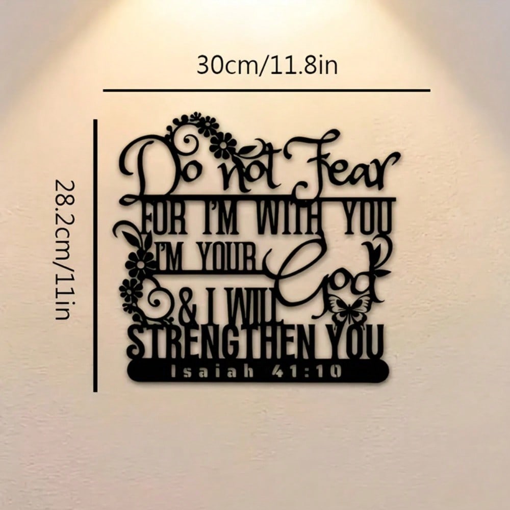 Isaiah 41:10 Bible Verse Metal Wall Art Christian Home Decor Gift
Isaiah 41:10 Bible Verse Metal Wall Art Christian Home Decor Gift