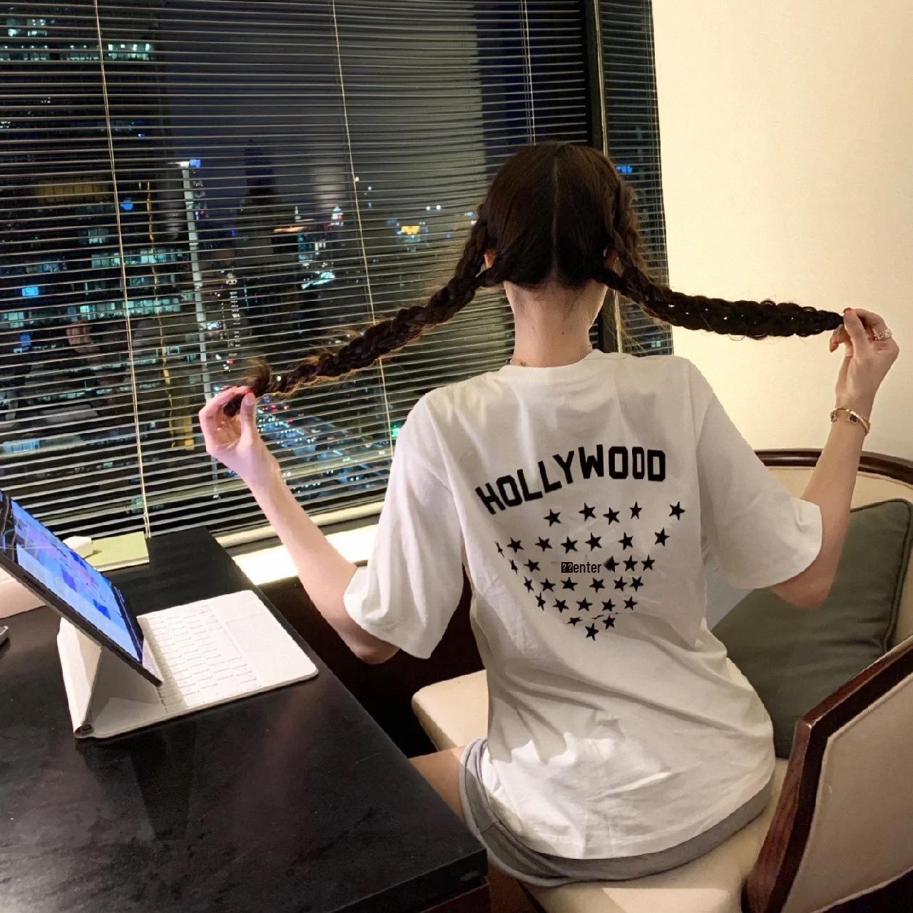 2025 Color Block Mid-Length Japanese Letter T-Shirt: Summer Casual Loose Short Sleeve for Women. L
2025 Color Block Mid-Length Japanese Letter T-Shirt: Summer Casual Loose Short Sleeve for Women. L