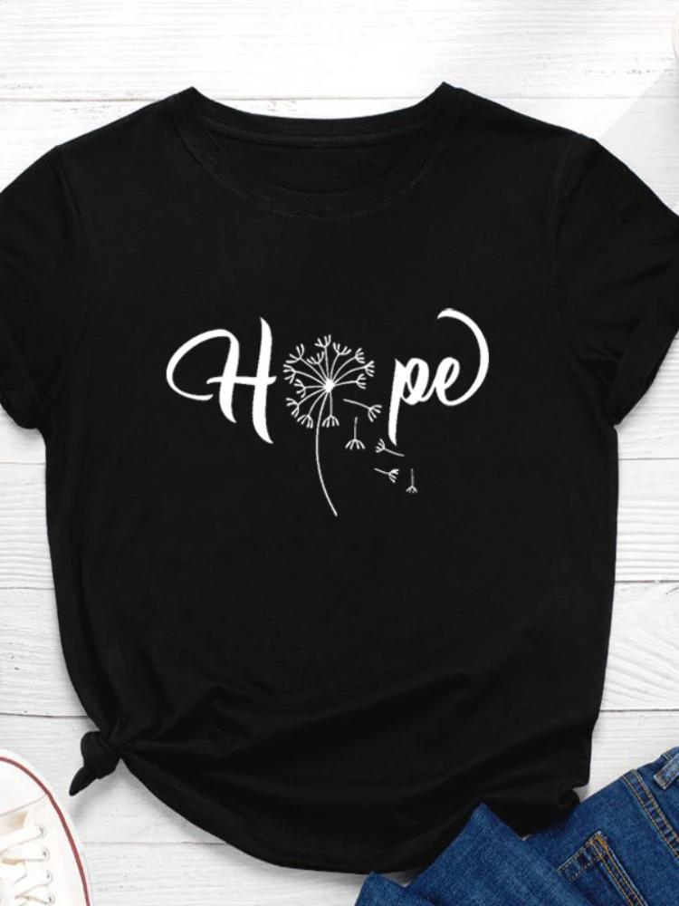 Dandelion Hope Letter Print Женская футболка с коротким рукавом и круглым вырезом Свободная женская футболка Женская футболка Топы Одежда Camisetas Mujer S чёрный
Dandelion Hope Letter Print Женская футболка с коротким рукавом и круглым вырезом Свободная женская футболка Женская футболка Топы Одежда Camisetas Mujer S чёрный