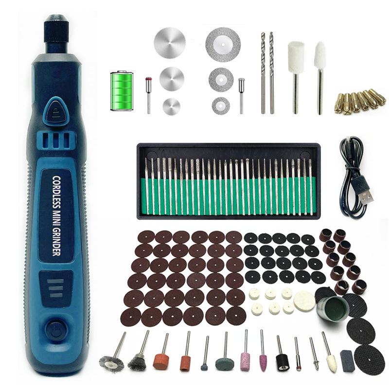 139PC USB Rechargeable Mini Electric Grinder & Engraving Pen - Adjustable Speed Wireless Polisher for Manicure, Glue Removal & Grinding (Model 306)
139PC USB Rechargeable Mini Electric Grinder & Engraving Pen - Adjustable Speed Wireless Polisher for Manicure, Glue Removal & Grinding (Model 306)