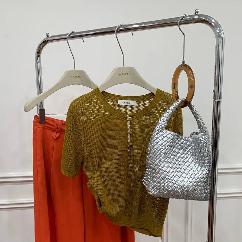 Vegetable Basket Niche Style Handmade Woven Shoulder Bag for Women Light Silver Medium
Vegetable Basket Niche Style Handmade Woven Shoulder Bag for Women Light Silver Medium