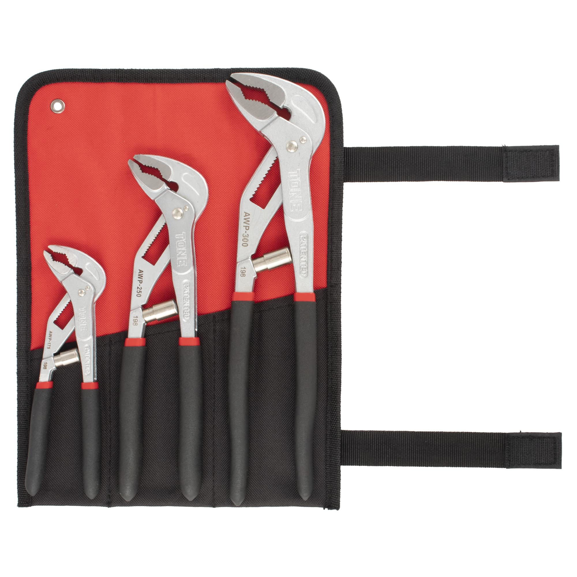 TONE Auto Water Pump Pliers Set AWP3 Black (3-Piece Set) чёрный
TONE Auto Water Pump Pliers Set AWP3 Black (3-Piece Set) чёрный