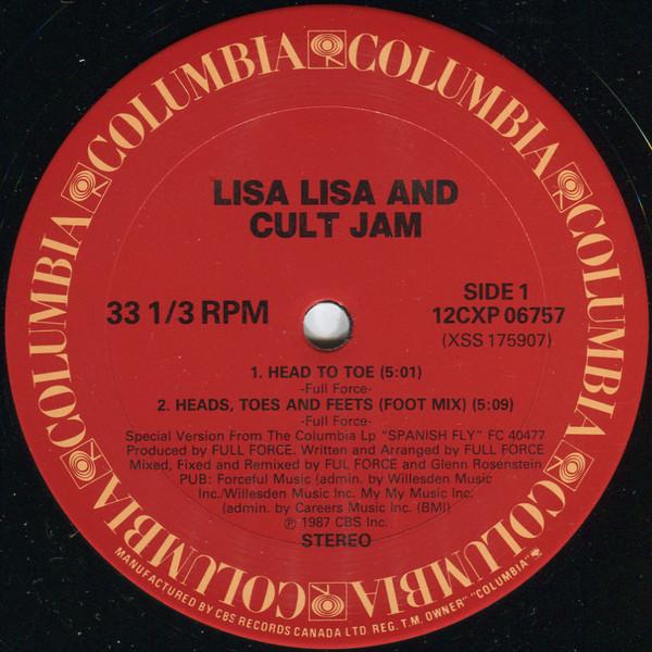 12inch Record LISA LISA & CULT JAM - Head To Toe 12CXP06757 Columbia 1987 Canada Dance & Electronica Used
12inch Record LISA LISA & CULT JAM - Head To Toe 12CXP06757 Columbia 1987 Canada Dance & Electronica Used