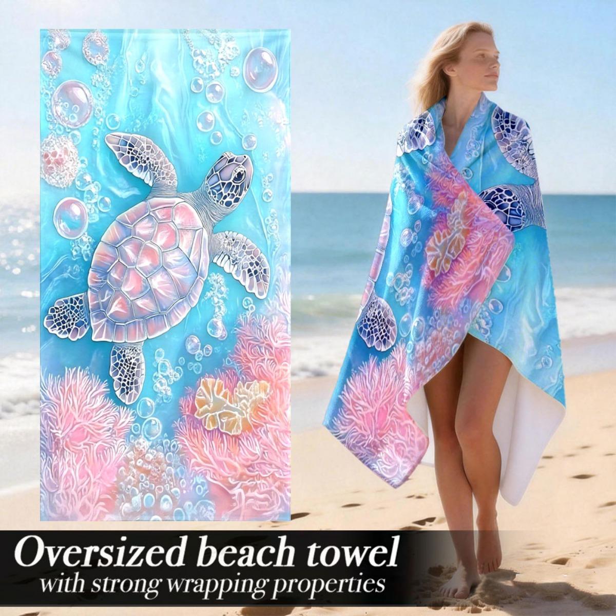 Sea Turtle & Coral Oversized Beach Towel – Soft Microfiber, Vibrant Ocean Design, Perfect for Pool & Beach Use W30*H60(CM)
Sea Turtle & Coral Oversized Beach Towel – Soft Microfiber, Vibrant Ocean Design, Perfect for Pool & Beach Use W30*H60(CM)