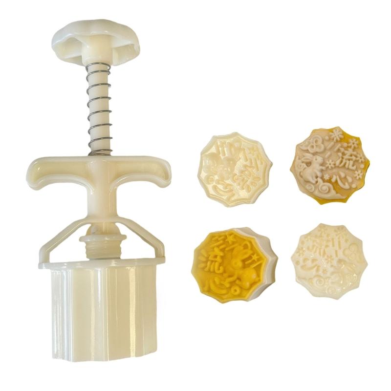 Ice Skin Pastries Cookie Stamp Hand Pressed Mooncakes Mold Bean Pastes Cake Molds Dessert Moulds for Cooking Lover 1
Ice Skin Pastries Cookie Stamp Hand Pressed Mooncakes Mold Bean Pastes Cake Molds Dessert Moulds for Cooking Lover 1