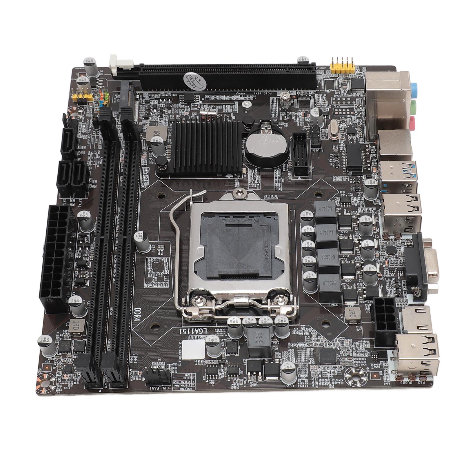 Материнська плата для настільного комп ютера H310 Пам ять Інтерфейс M.2 Слот PCIe X16 Gen 3.0 з 2 слотами DDR4 2133HMz 8GB*2 memory sticks
Материнська плата для настільного комп ютера H310 Пам ять Інтерфейс M.2 Слот PCIe X16 Gen 3.0 з 2 слотами DDR4 2133HMz 8GB*2 memory sticks