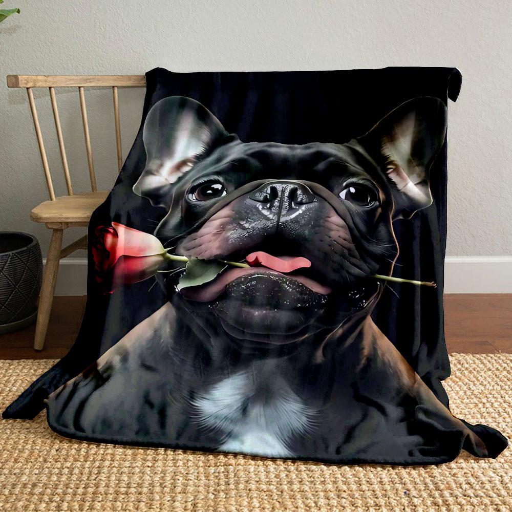 French Bulldog Rose Blanket bedroom Blanket for Livingroom Couch lunch break Soft throw for Friend s festival Gift 80cm x 120cm
French Bulldog Rose Blanket bedroom Blanket for Livingroom Couch lunch break Soft throw for Friend s festival Gift 80cm x 120cm