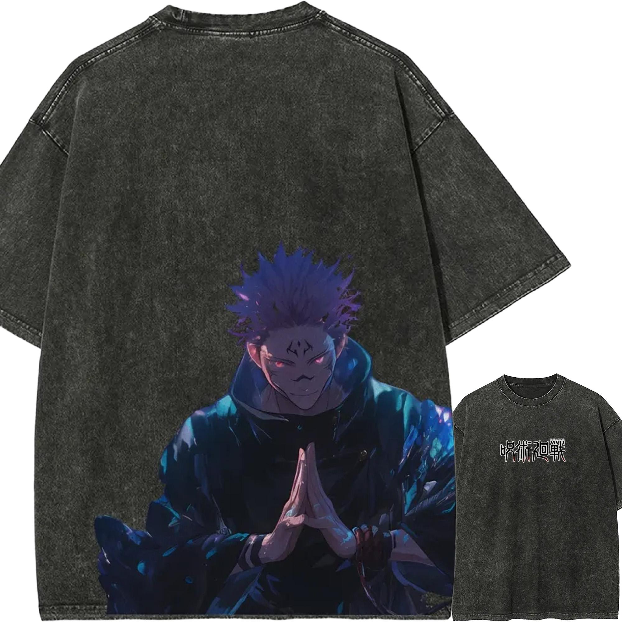 Ryomen Sukuna Domain T-shirt Jujutsu Kaisen CG Art T Vintage Washed Oversized Retro Anime Harajuku Men Streetwear Graphic Clothe M
Ryomen Sukuna Domain T-shirt Jujutsu Kaisen CG Art T Vintage Washed Oversized Retro Anime Harajuku Men Streetwear Graphic Clothe M