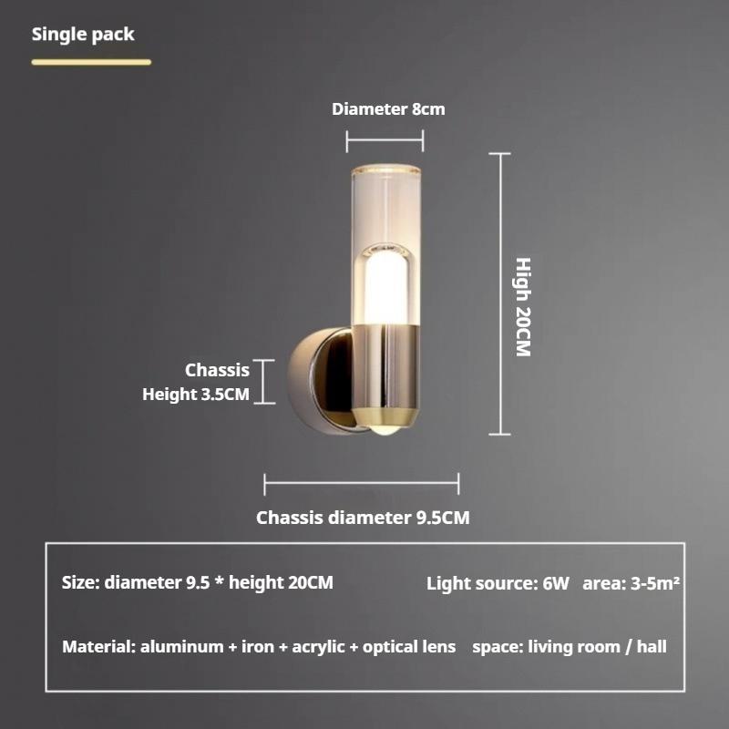 The New LED Wall Lamp Bedroom Bedside Lamp Shines Up and Down The Living Room Background Wall Corridor Lighting Decoration 3 colors light
The New LED Wall Lamp Bedroom Bedside Lamp Shines Up and Down The Living Room Background Wall Corridor Lighting Decoration 3 colors light