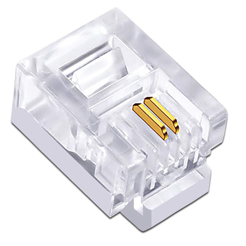 Litie LN11-D 2-Core RJ11 Telephone Connectors (100-Pack)
Litie LN11-D 2-Core RJ11 Telephone Connectors (100-Pack)