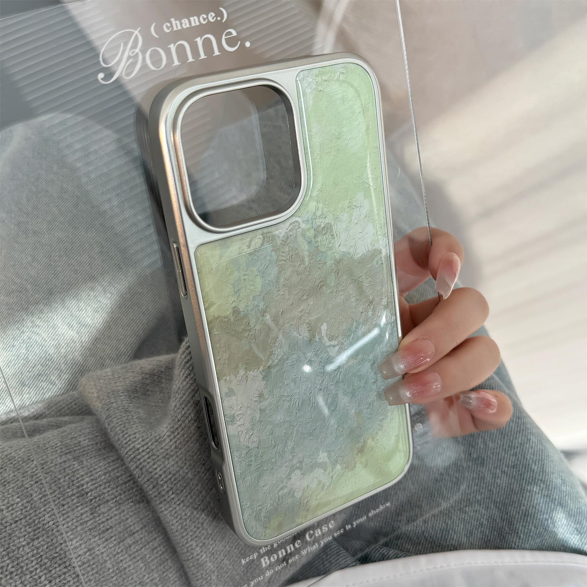 Fresh Green Oil Painting for Apple 15 Promax Mobile Phone Case for IPhone 16 Epoxy 17 Advanced 14 Plating for Huawei For Samsung S25ULTRA
Fresh Green Oil Painting for Apple 15 Promax Mobile Phone Case for IPhone 16 Epoxy 17 Advanced 14 Plating for Huawei For Samsung S25ULTRA