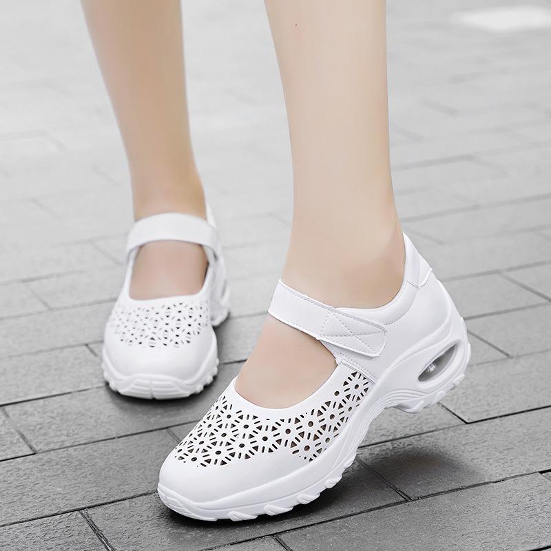 Women Air Cushion Wedge Sneakers Breathable Hollow Out Mary Jane Shoes 42 білий
Women Air Cushion Wedge Sneakers Breathable Hollow Out Mary Jane Shoes 42 білий